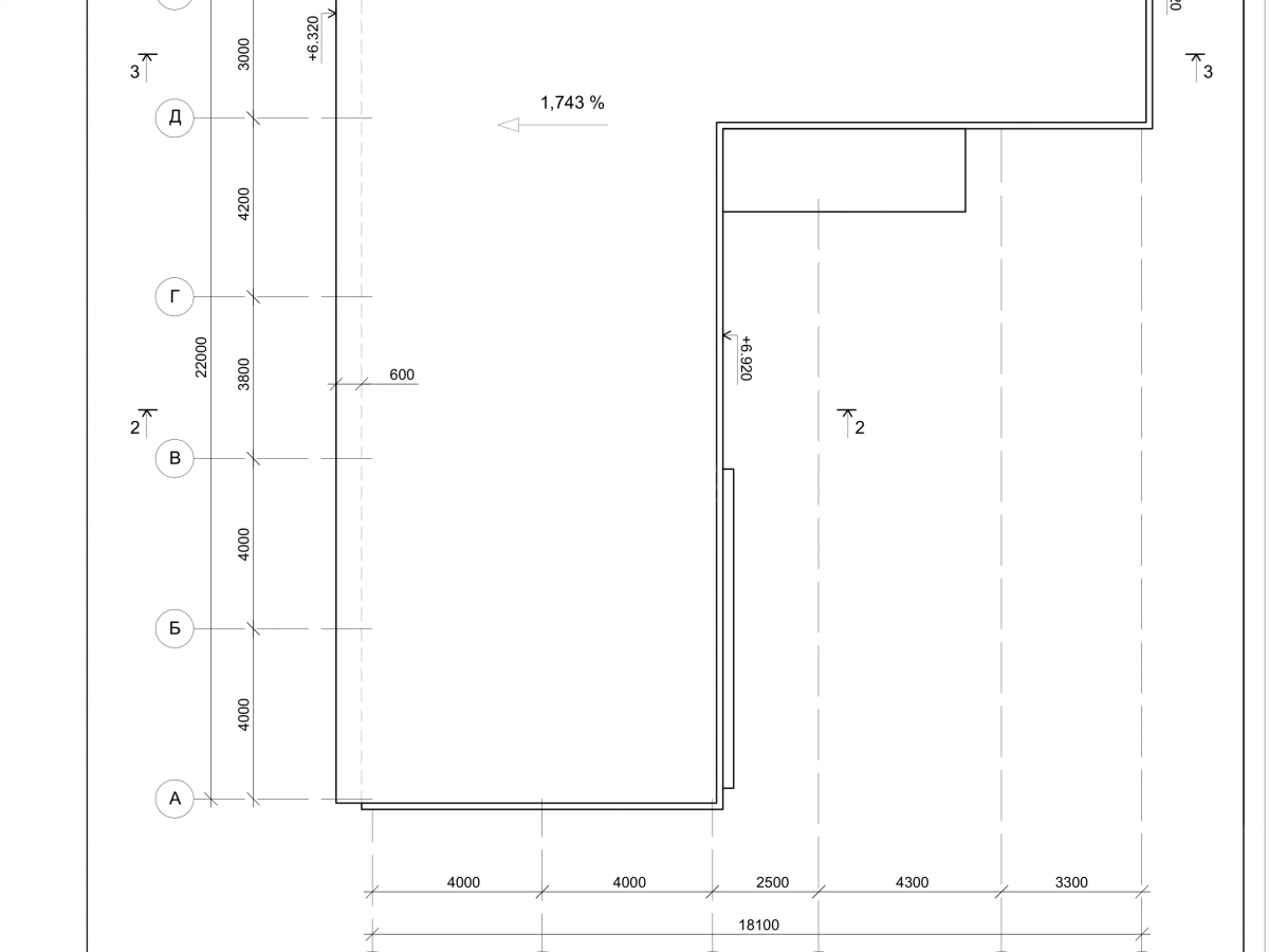 Планировка Здание АБК из сэндвич-панелей -  фото 5