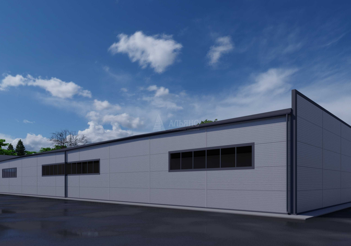 3D визуализация Склад из сэндвич-панелей - фото 4