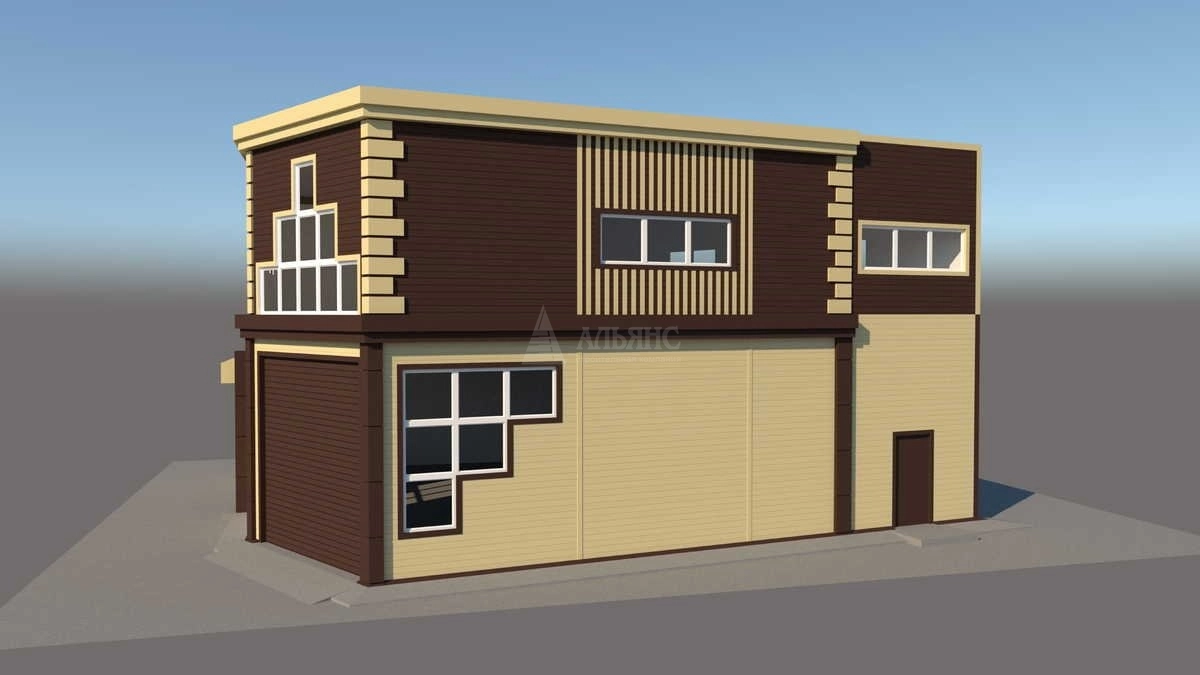 3D визуализация Склад-ангар из сэндвич-панелей - фото 8