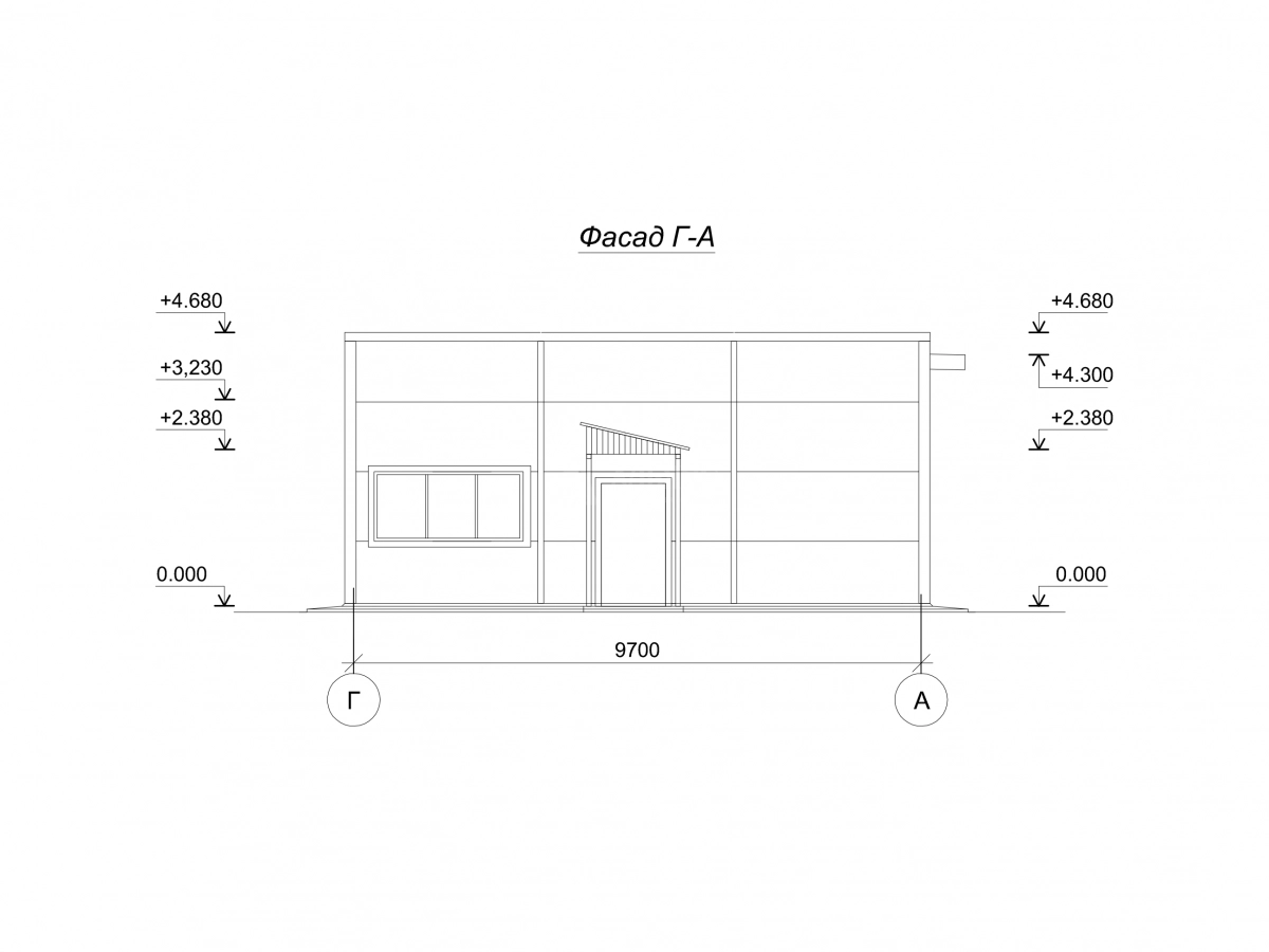 Планировка Офис из сэндвич-панелей -  фото 5